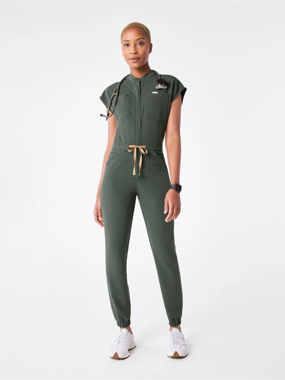 Figs Rafaela Jogger ScrubJumpsuit MEDIUM TALL